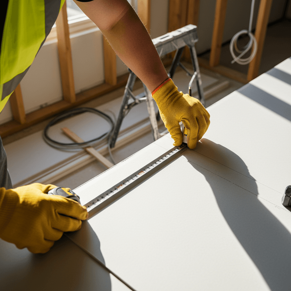 Profesional realizando trabajos de renovación con precisión en Madrid